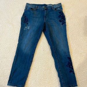 Faded glory embroidered jeans
